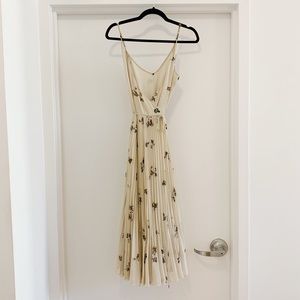 Aritzia floral wrap dress